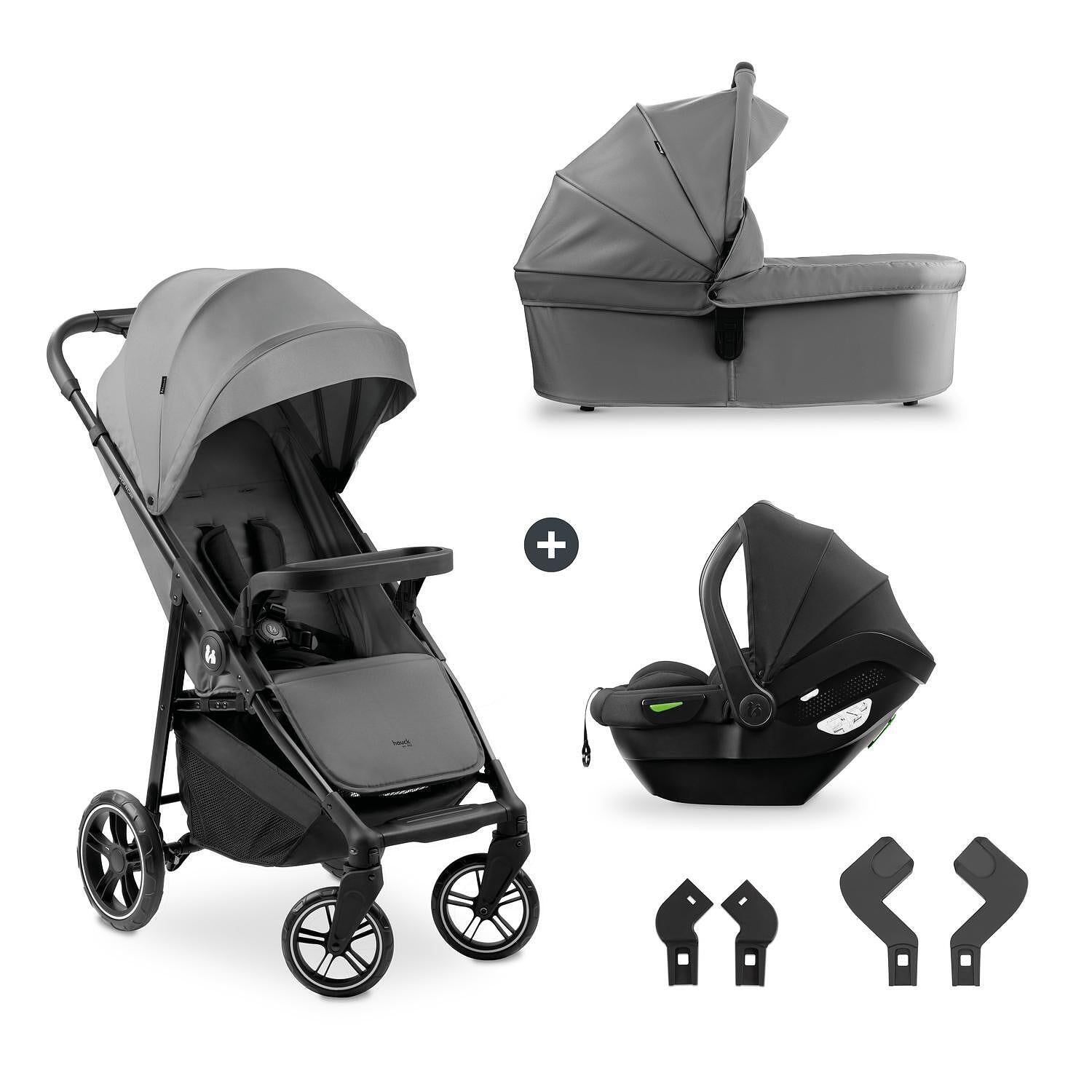 Бебешка Количка 3в1 Shop N Care Trio Set Grey Hauck