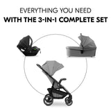 Бебешка Количка 3в1 Shop N Care Trio Set Grey Hauck