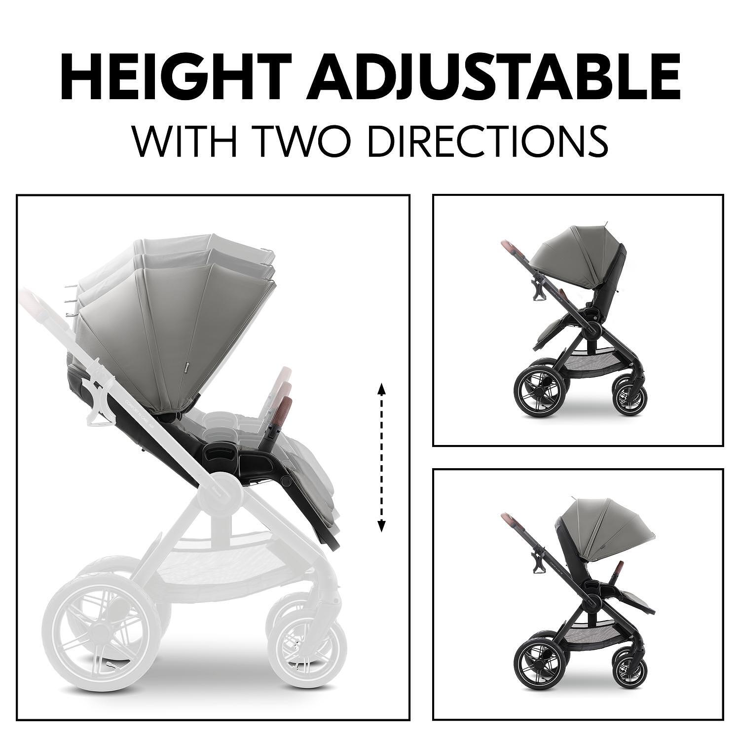 Бебешка Количка Comfort N Care Air Set Dark Grey Hauck
