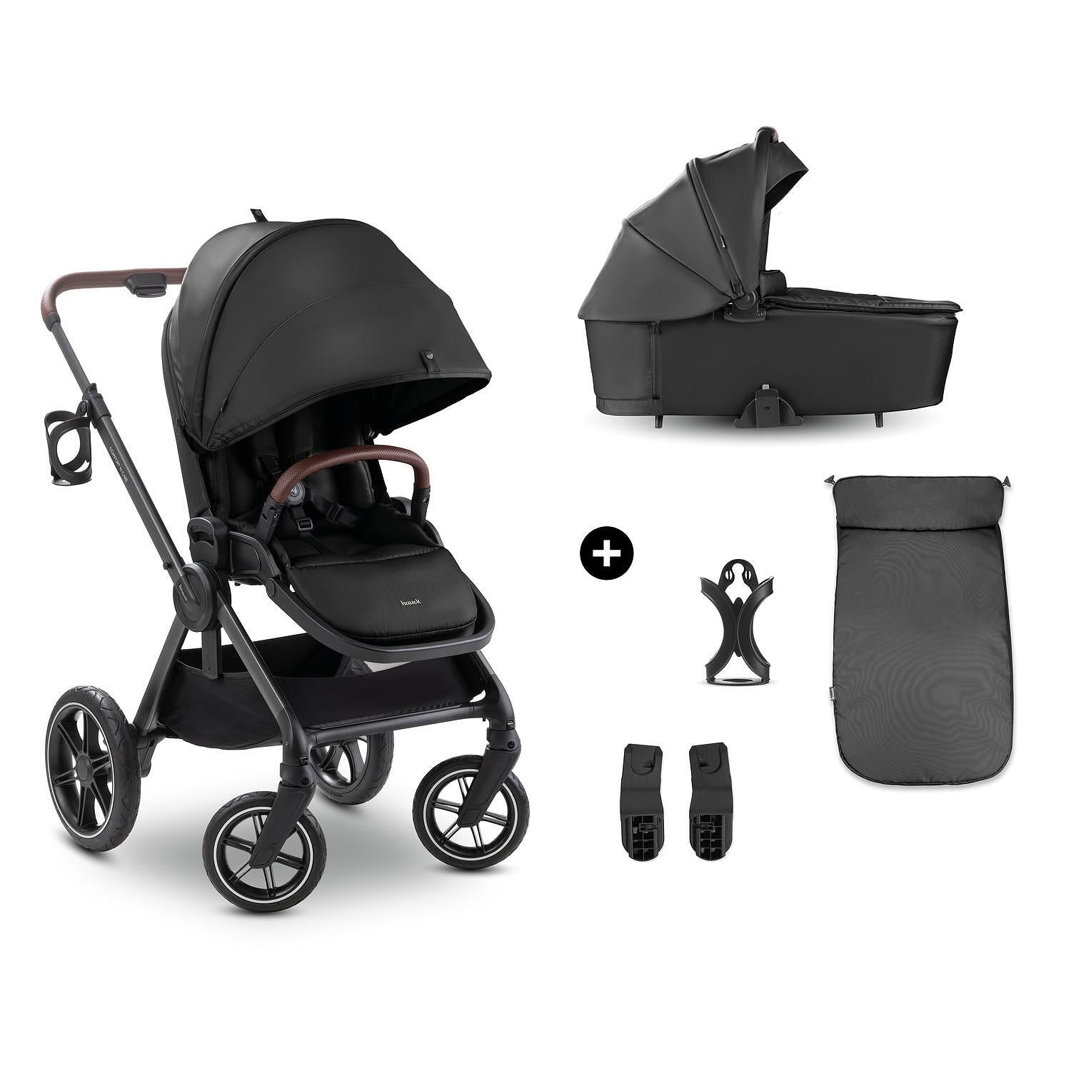 Бебешка Количка Comfort N Care Set Black Hauck