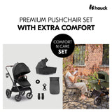 Бебешка Количка Comfort N Care Set Black Hauck