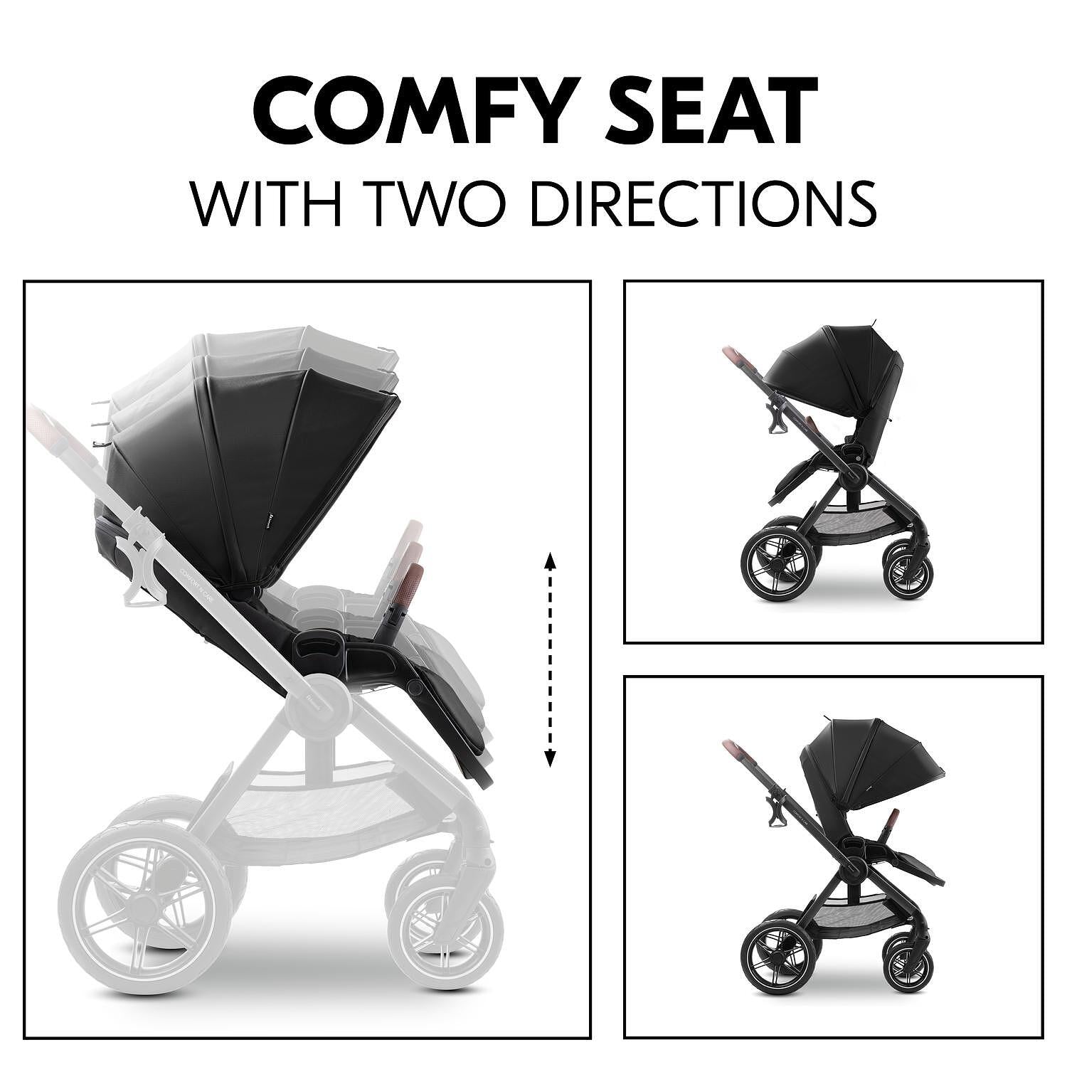 Бебешка Количка Comfort N Care Set Black Hauck