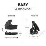 Бебешка Количка Comfort N Care Set Black Hauck