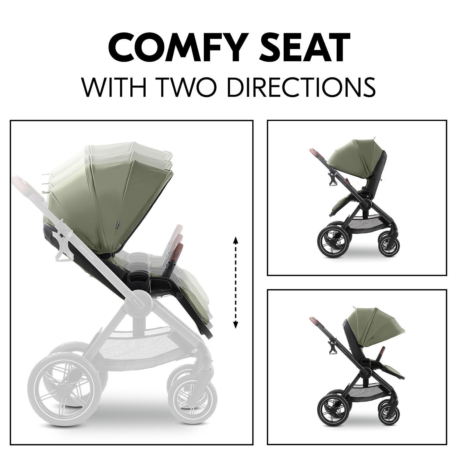 Бебешка Количка Comfort N Care Set Olive Hauck