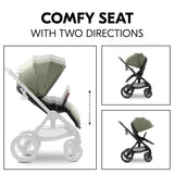 Бебешка Количка Comfort N Care Set Olive Hauck