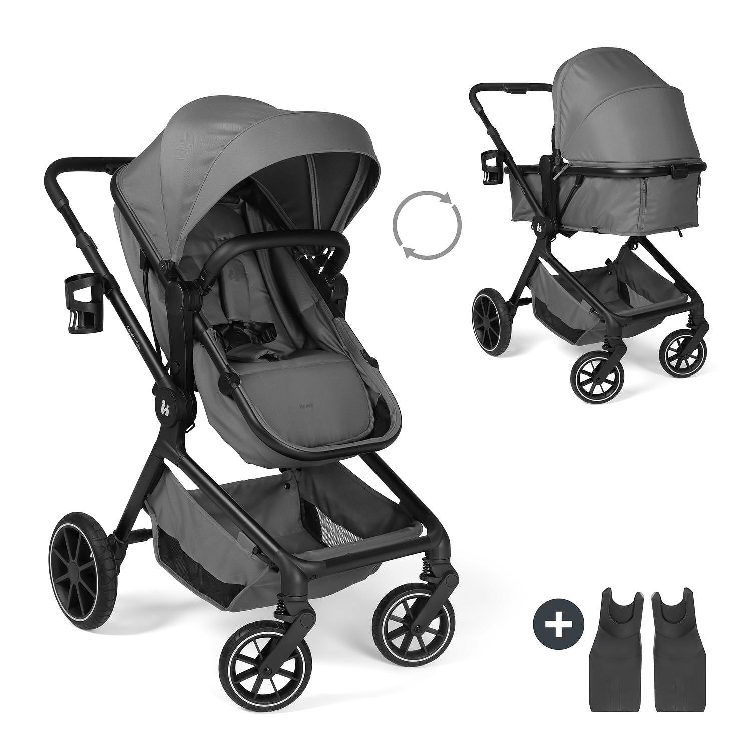 Бебешка Количка Convert N Care Dark Grey Hauck