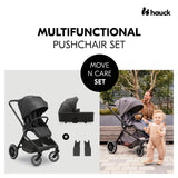Бебешка Количка Move N Care Set Black Hauck