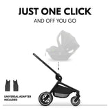 Бебешка Количка Move N Care Set Black Hauck