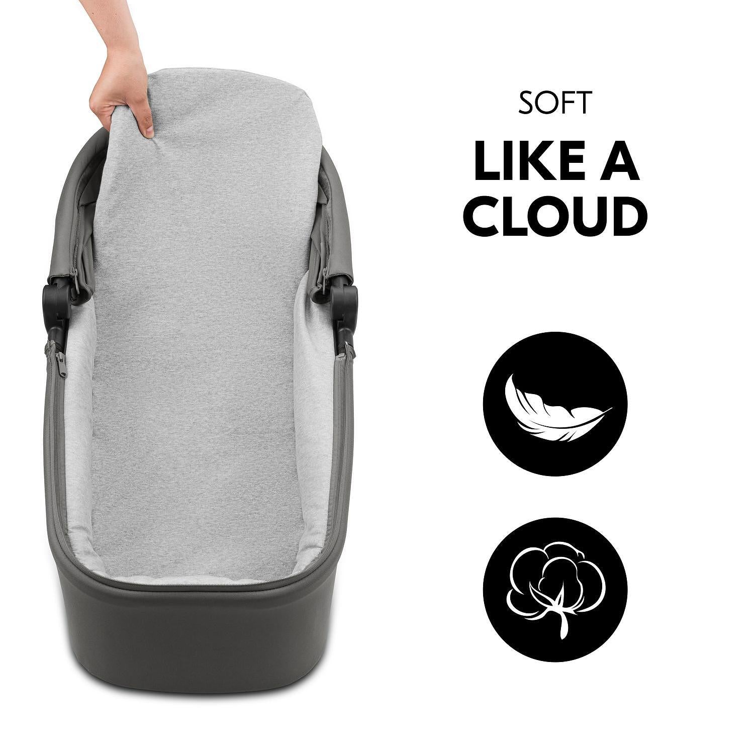 Бебешка Количка Move N Care Set Dark Grey Hauck