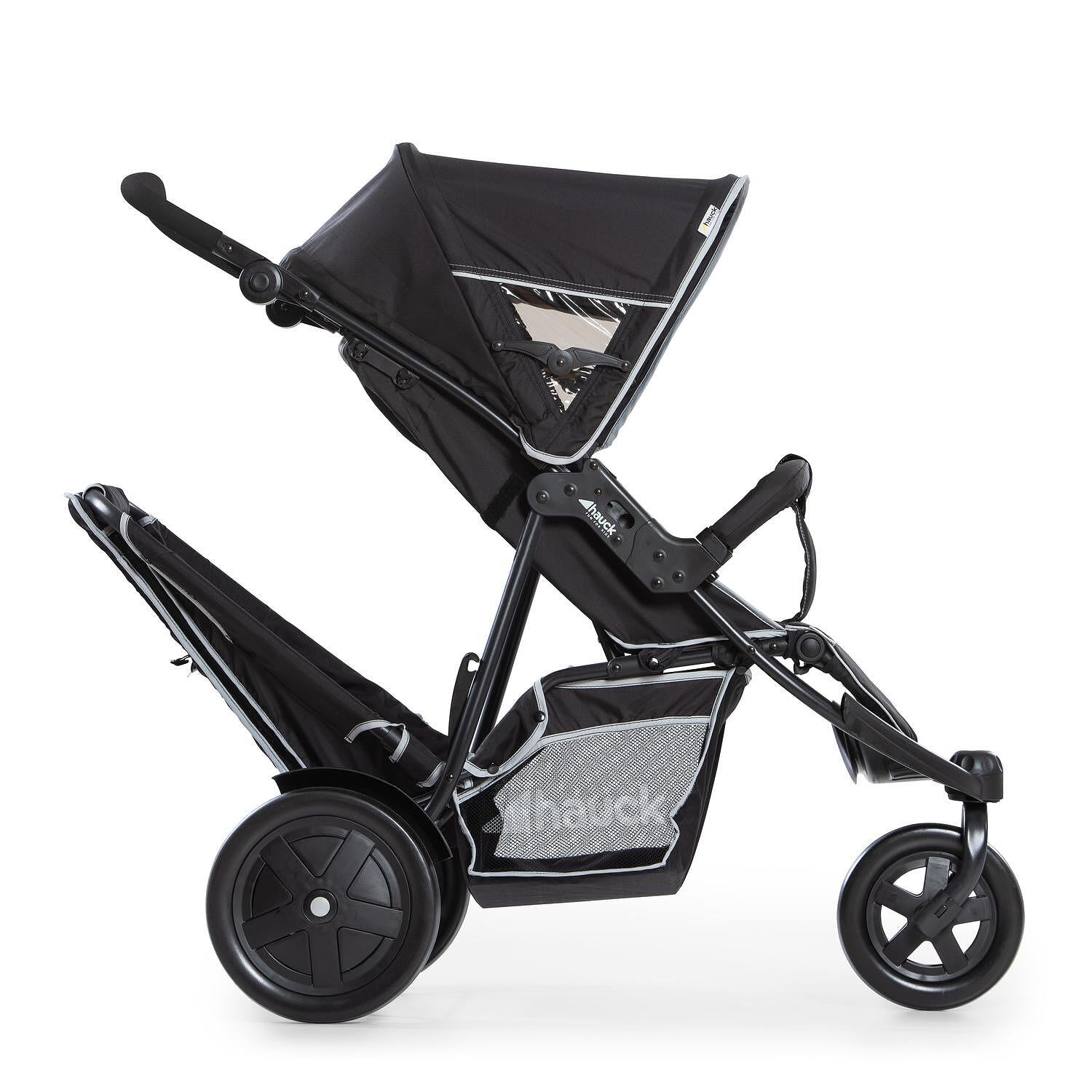 Бебешка Количка За Близнаци Freerider Sh12 Black Hauck