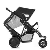Бебешка Количка За Близнаци Freerider Sh12 Black Hauck
