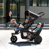 Бебешка Количка За Близнаци Freerider Sh12 Black Hauck