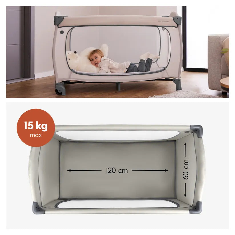 Бебешка Кошара Sleep N Easyfold Dark Grey Hauck