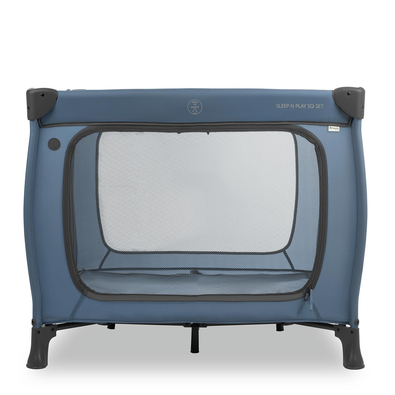 Бебешка Кошара За Игра Sleep N Play Sq Set Dark Blue Hauck