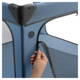 Бебешка Кошара За Игра Sleep N Play Sq Set Dark Blue Hauck