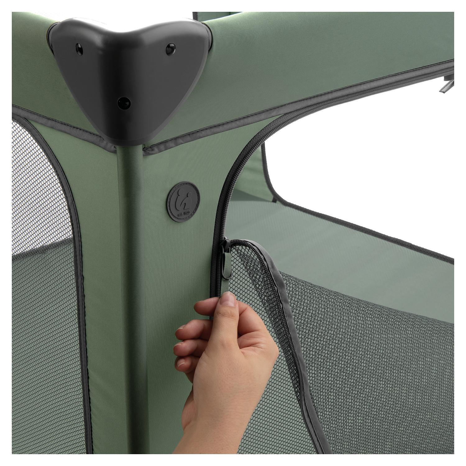 Бебешка Кошара За Игра Sleep N Play Sq Set Dark Green Hauck
