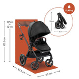 Бебешка Лятна Количка Comfort N Care Black Hauck