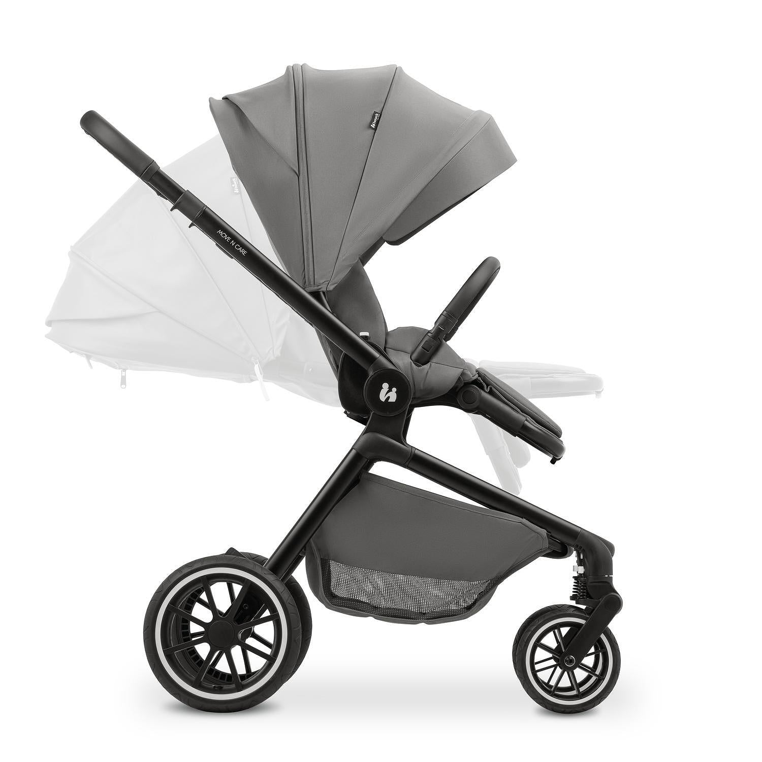 Бебешка Лятна Количка Move N Care Dark Grey Hauck