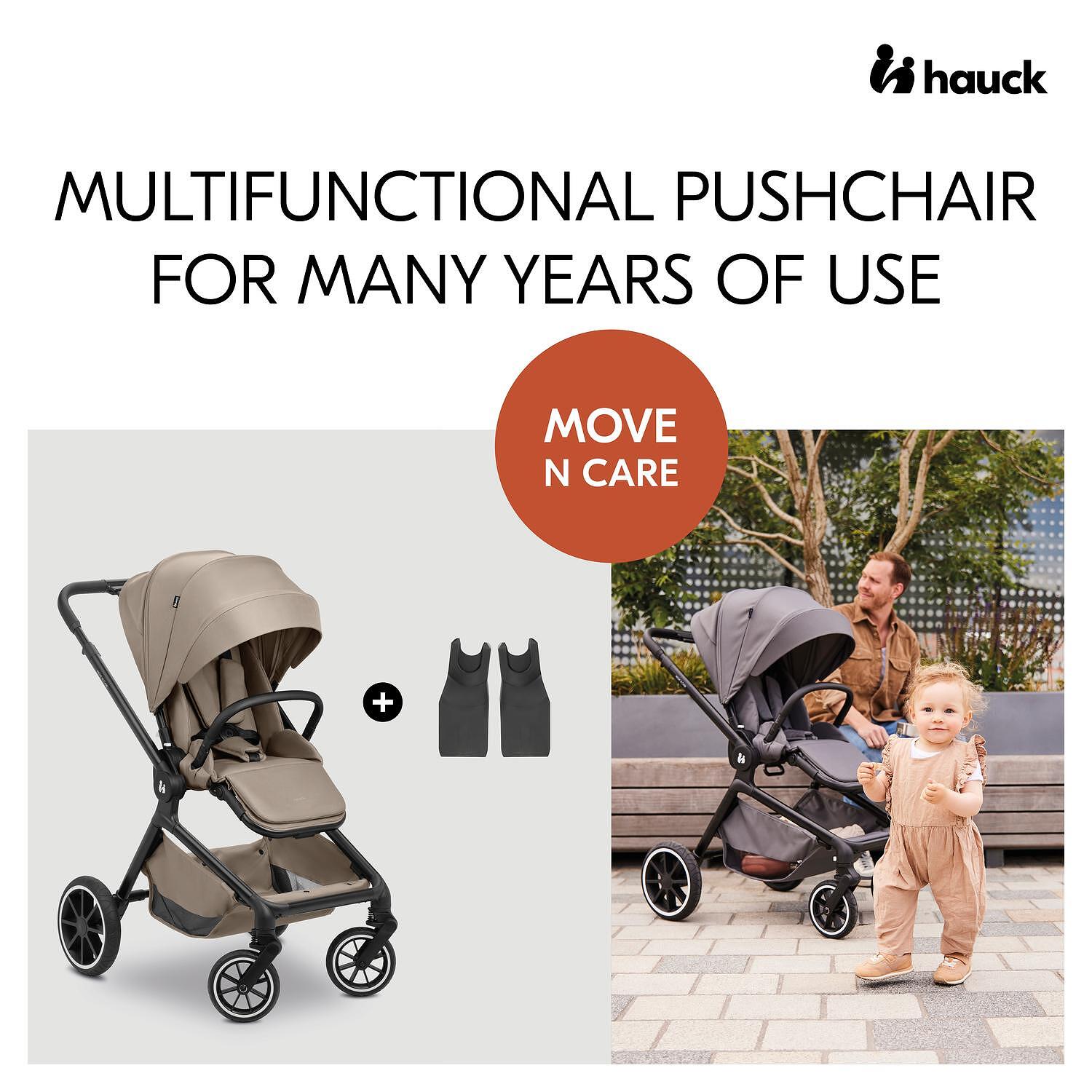 Бебешка Лятна Количка Move N Care Mocha Hauck
