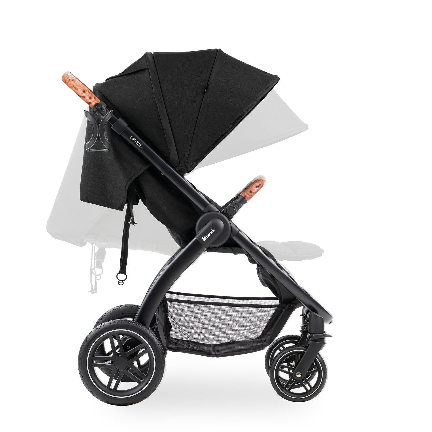 Бебешка Лятна Количка Uptown Black Melange Black Hauck