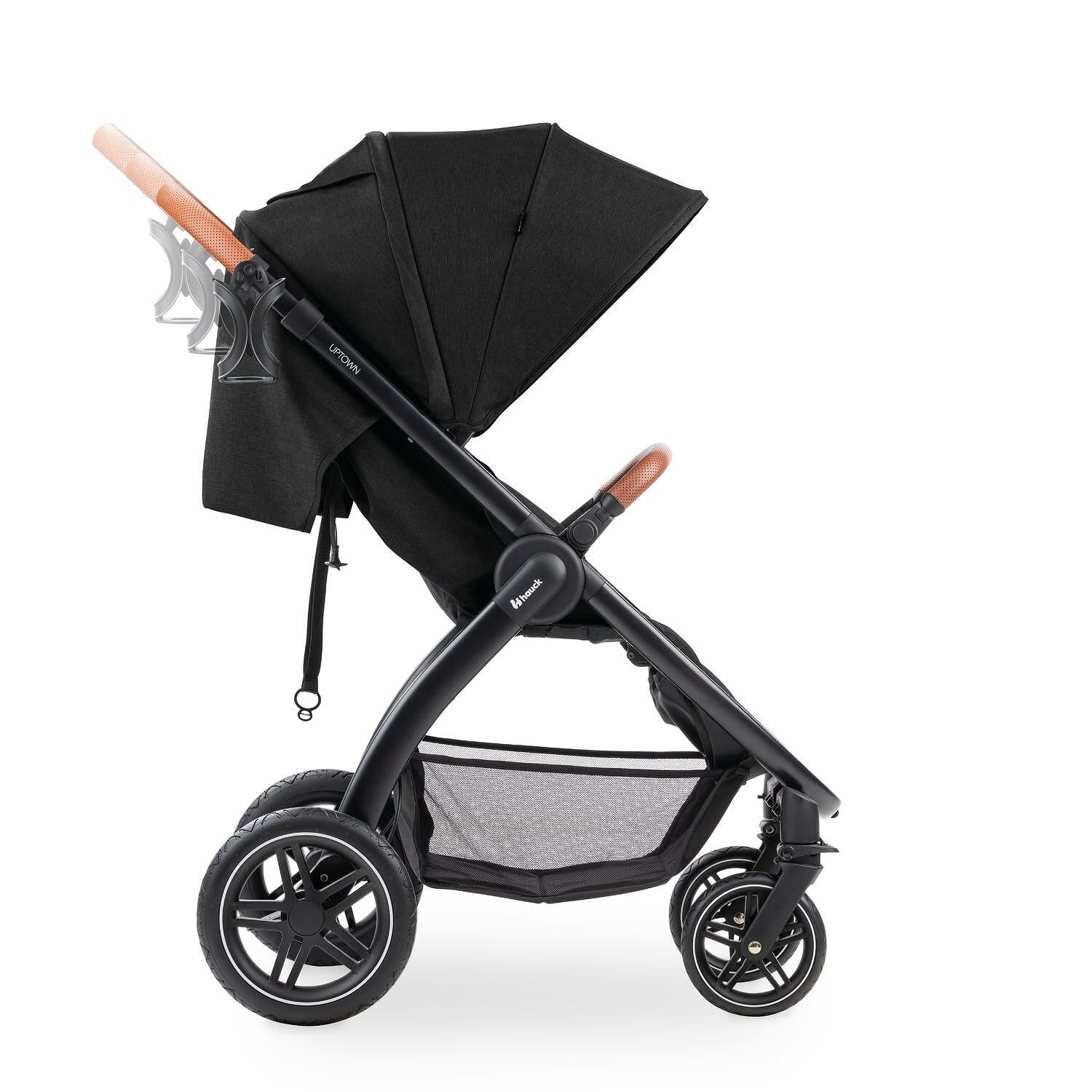 Бебешка Лятна Количка Uptown Black Melange Black Hauck