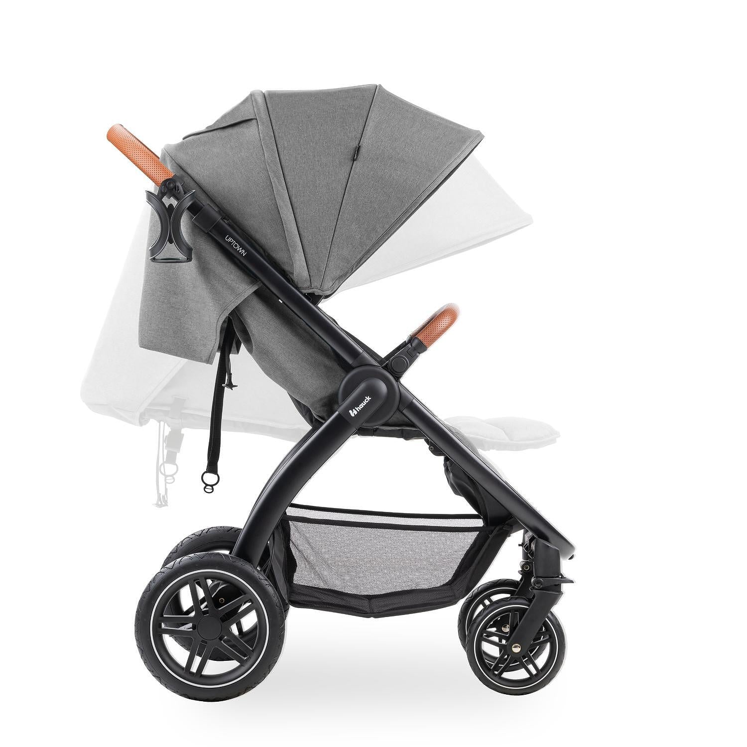 Бебешка Лятна Количка Uptown Black Melange Grey Hauck