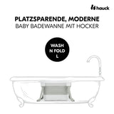 Бебешка Вана Wash N Fold L White Sage Hauck