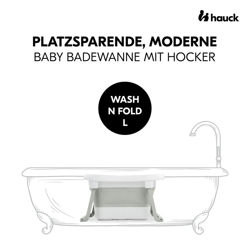 Бебешка Вана Wash N Fold L White Sage Hauck