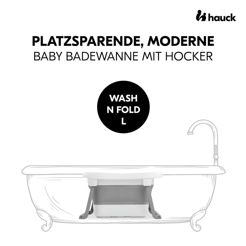 Бебешка Вана Wash N Fold L White Stone Hauck