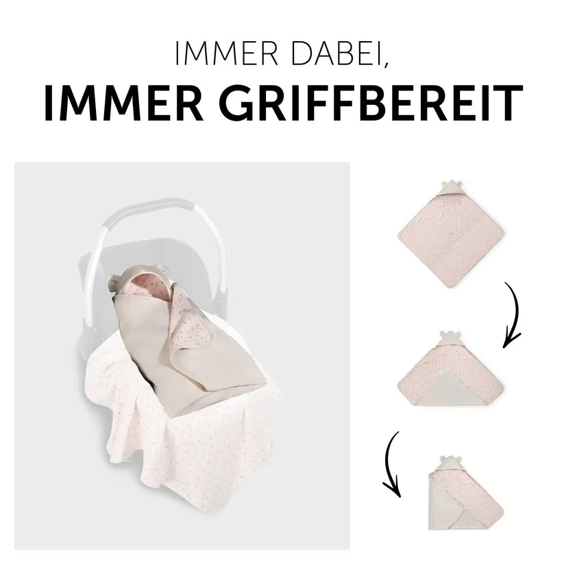 Бебешко Одеяло За Повиване Snuggle N Dream Beige Bloom Hauck