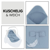 Бебешко Одеяло За Повиване Snuggle So Cosy Dusty Blue Hauck