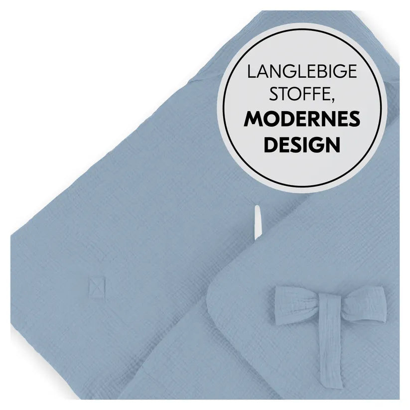 Бебешко Одеяло За Повиване Snuggle So Cosy Dusty Blue Hauck
