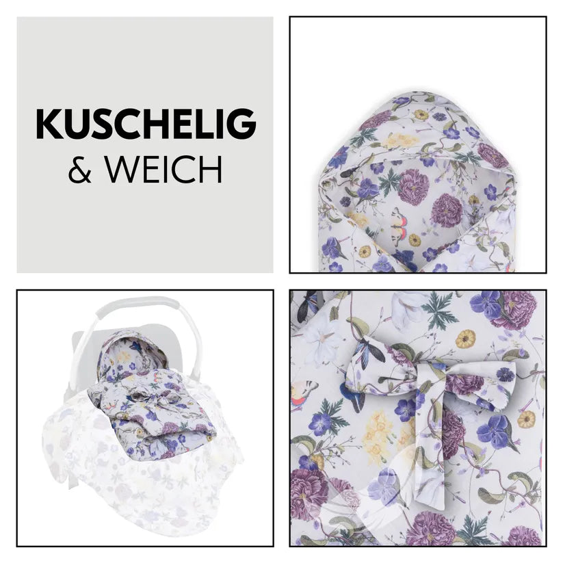 Бебешко Одеяло За Повиване Snuggle So Cosy Floral Beige Hauck