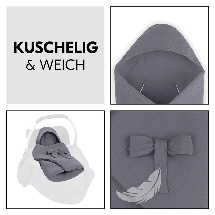 Бебешко Одеяло За Повиване Snuggle So Cosy Stone Hauck