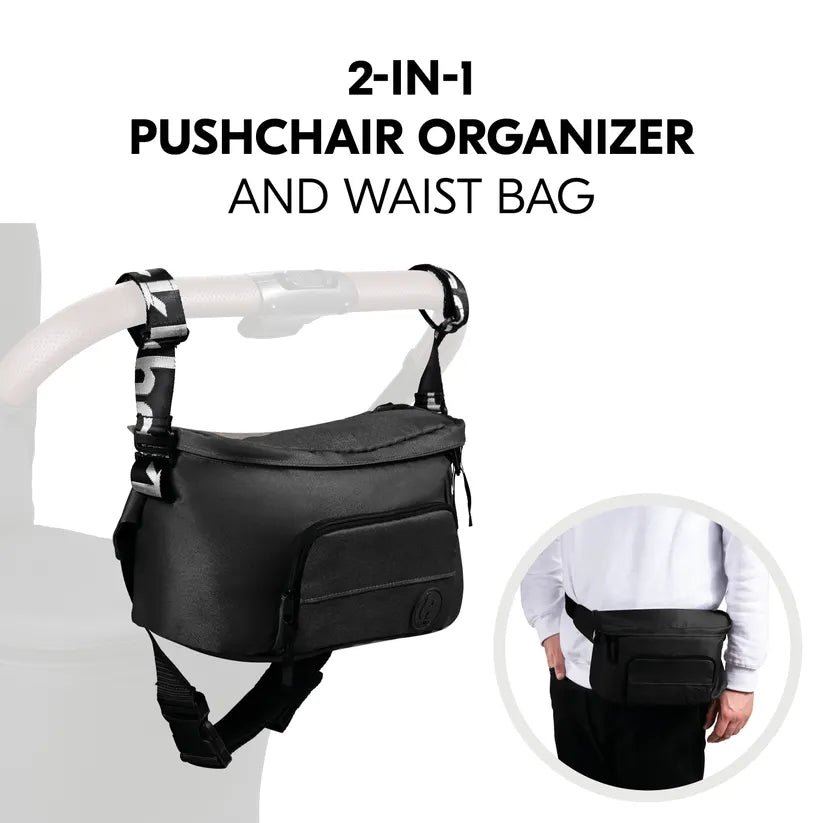 Чанта За Бебешка Количка Pushchair Hip Bag Black Hauck