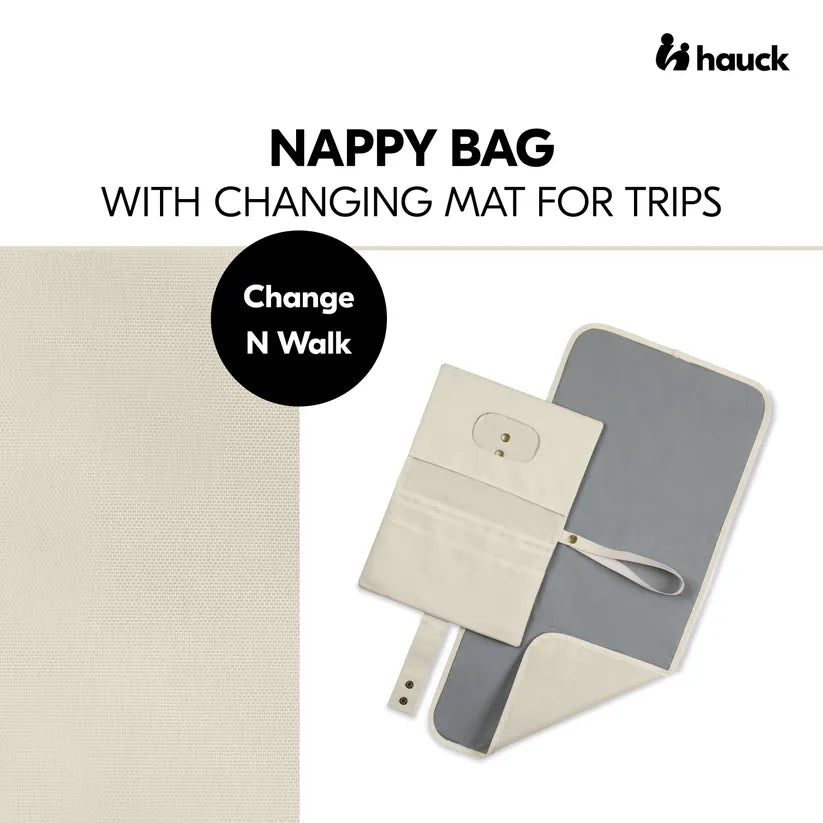 Чанта За Пелени С Подложка Change N Walk Beige Hauck
