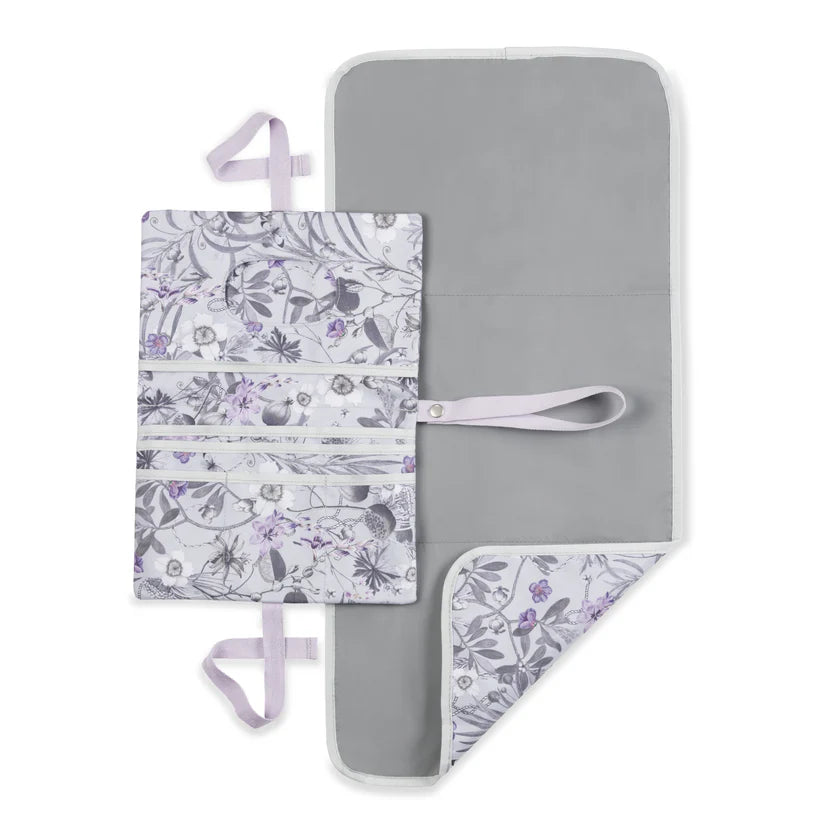 Чанта За Пелени С Подложка Change N Walk Floral Grey Hauck