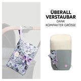 Чанта За Пелени С Подложка Change N Walk Floral Grey Hauck