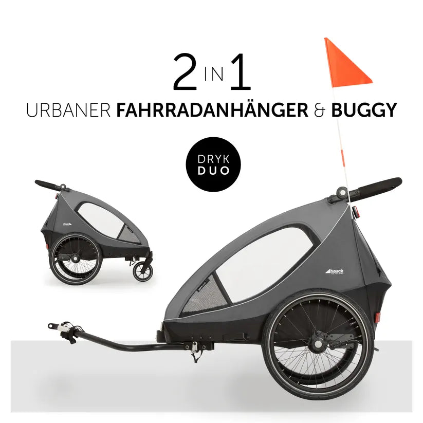 Детска Количка Триколка Dryk Duo Grey Hauck