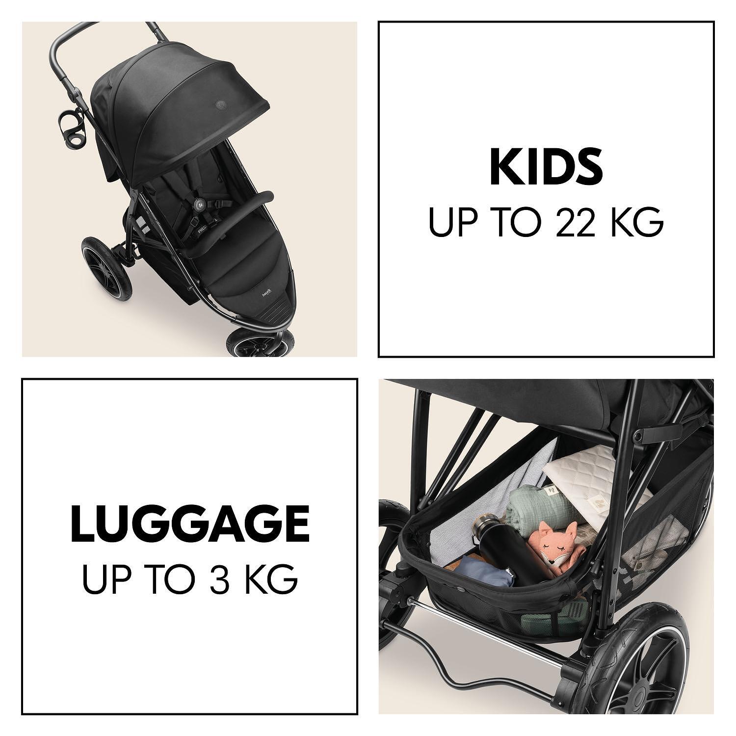Детска Количка Триколка Rapid 3 Air Black Hauck