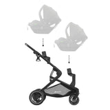 Детска Количка За Близнаци Atlantic Twin Melange Grey Hauck