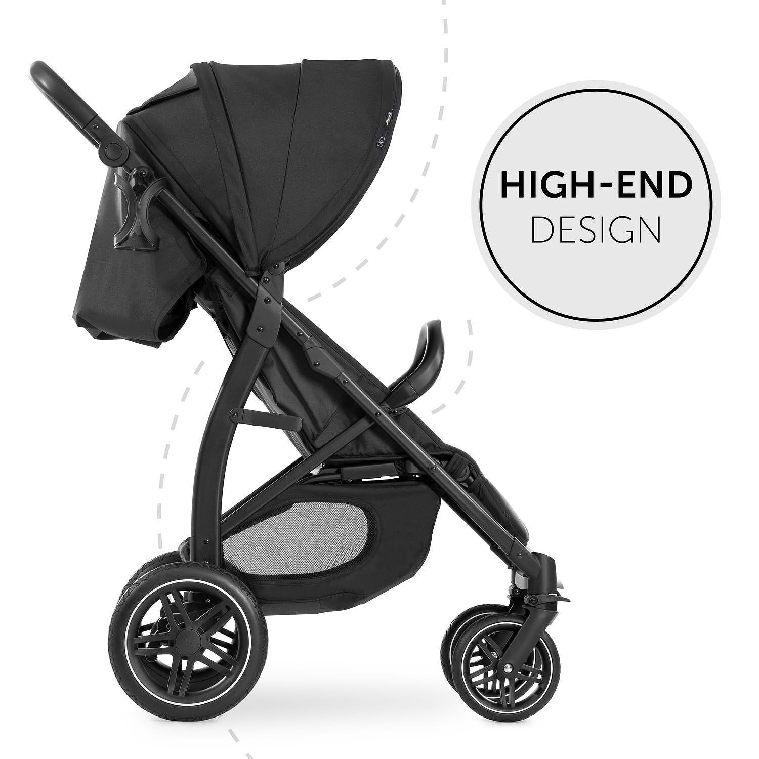 Детска Лятна Количка Rapid 4d Black Hauck