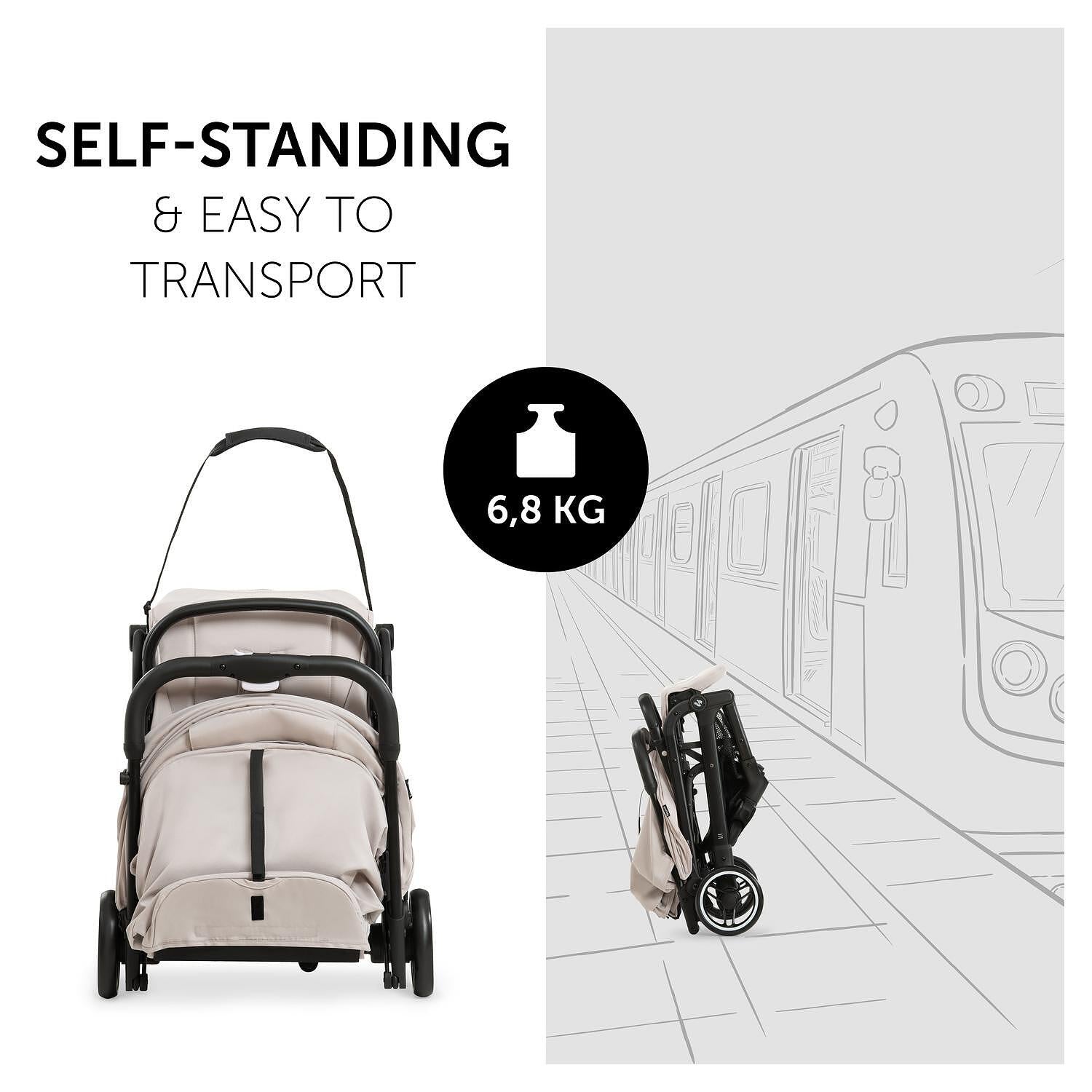 Детска Лятна Количка Travel N Care Beige Hauck