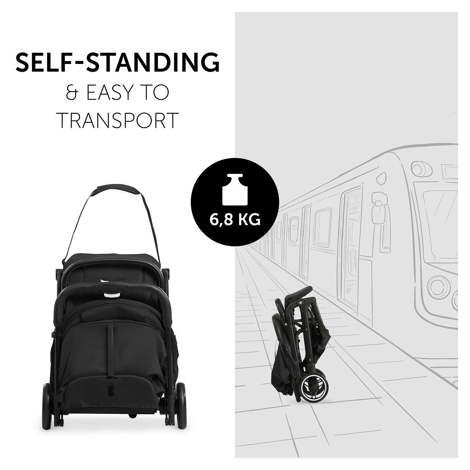 Детска Лятна Количка Travel N Care Black Hauck