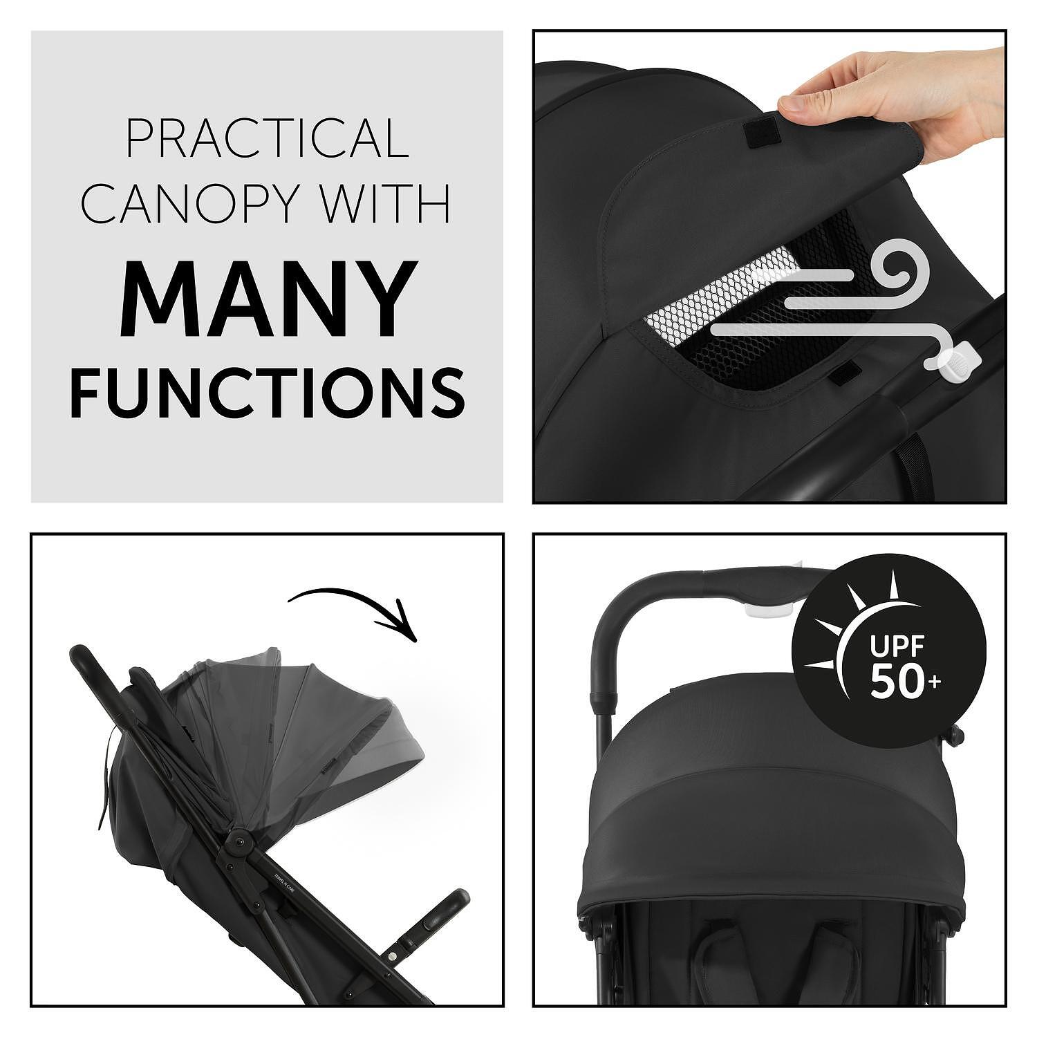Детска Лятна Количка Travel N Care Black Hauck