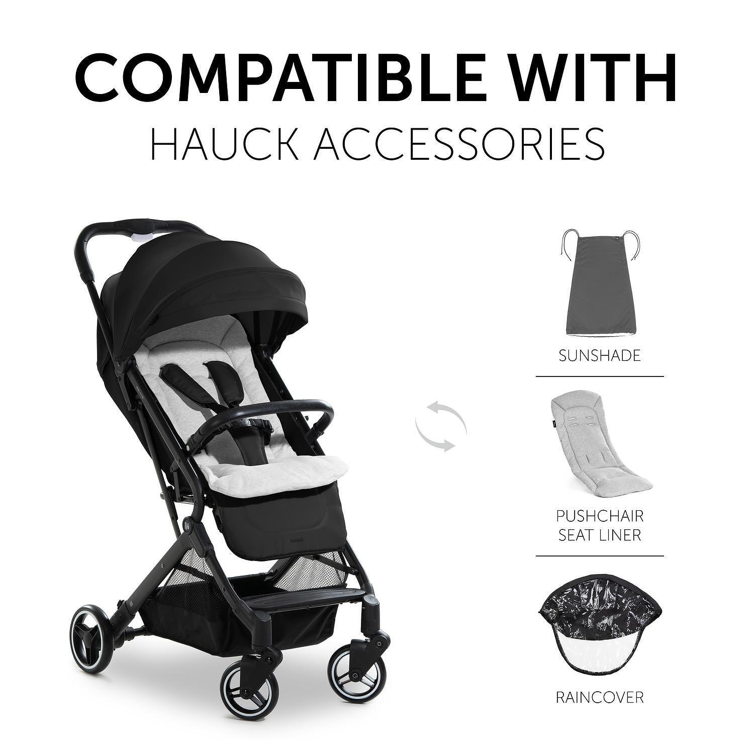 Детска Лятна Количка Travel N Care Black Hauck