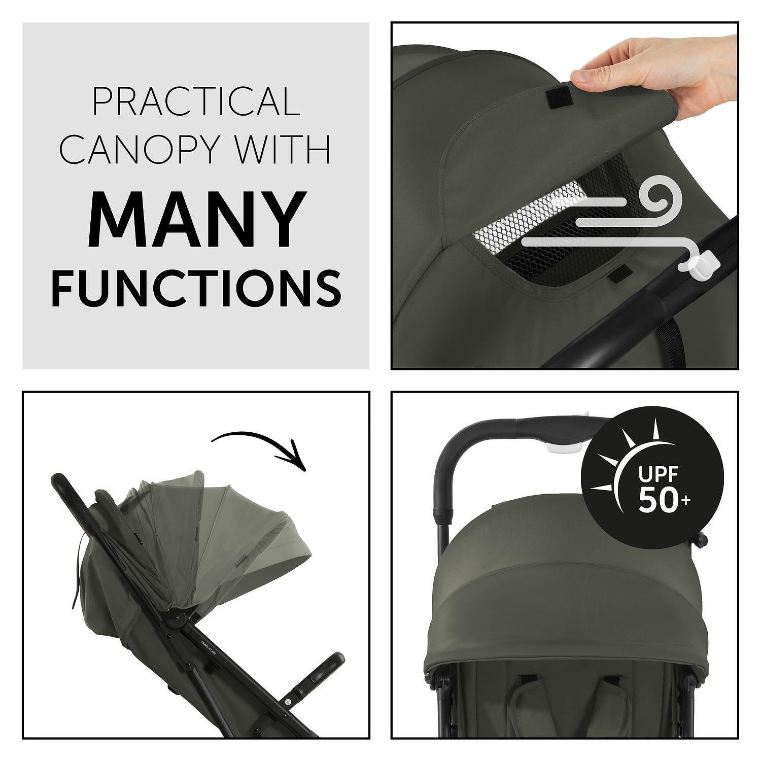 Детска Лятна Количка Travel N Care Dark Olive Hauck