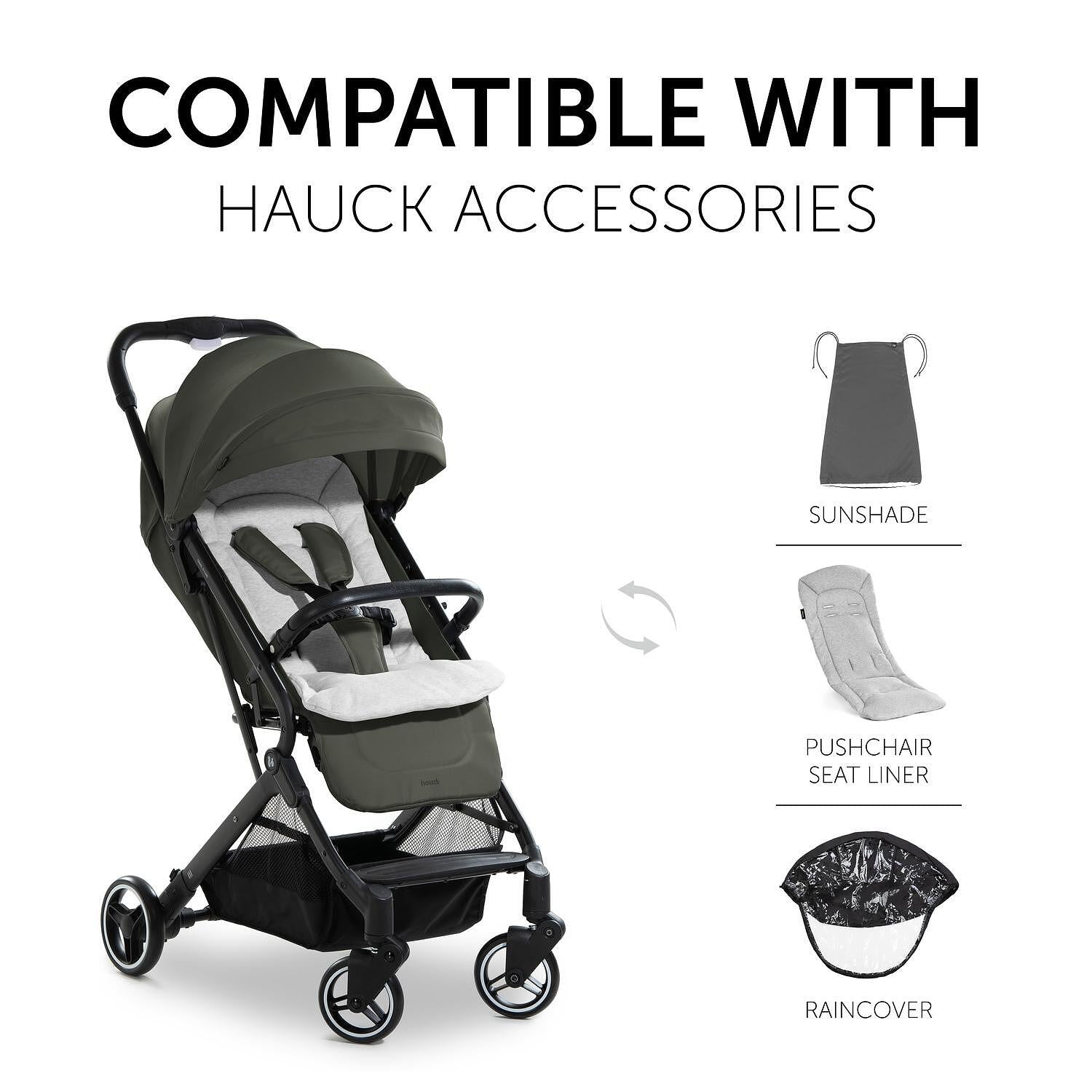 Детска Лятна Количка Travel N Care Dark Olive Hauck