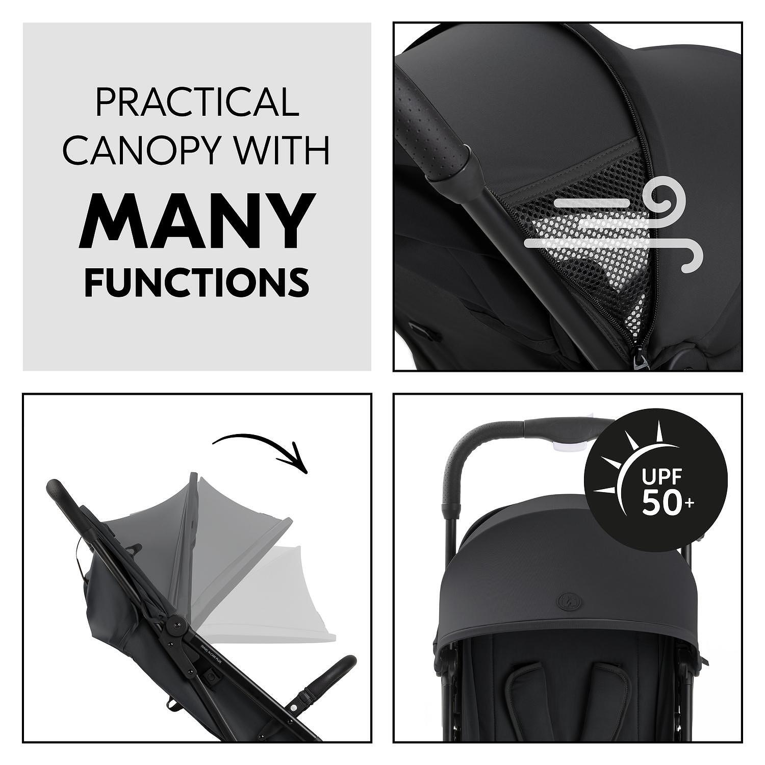 Детска Лятна Количка Travel N Care Plus Black Hauck