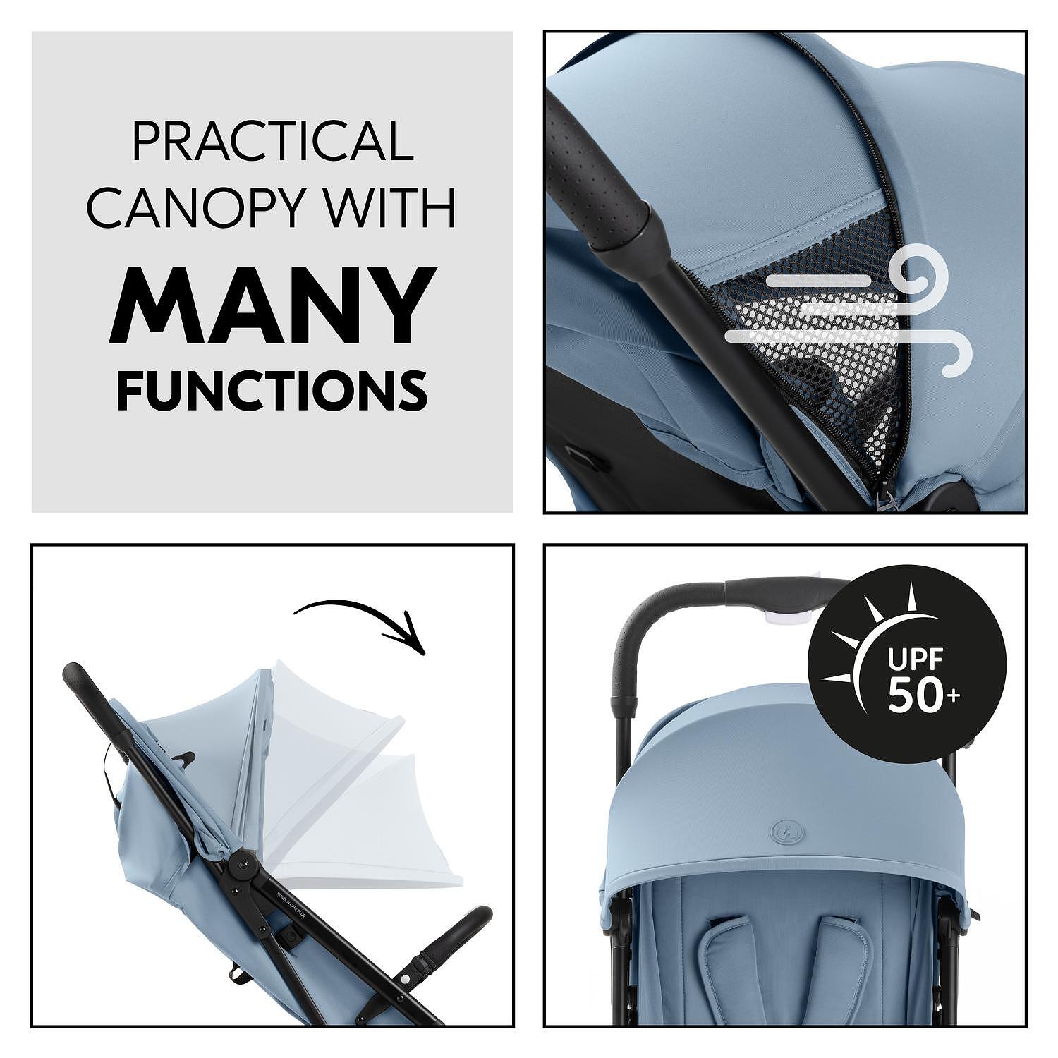 Детска Лятна Количка Travel N Care Plus Dusty Blue Hauck